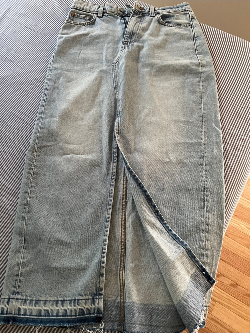 Light Blue Women's Denim Jeans skirt